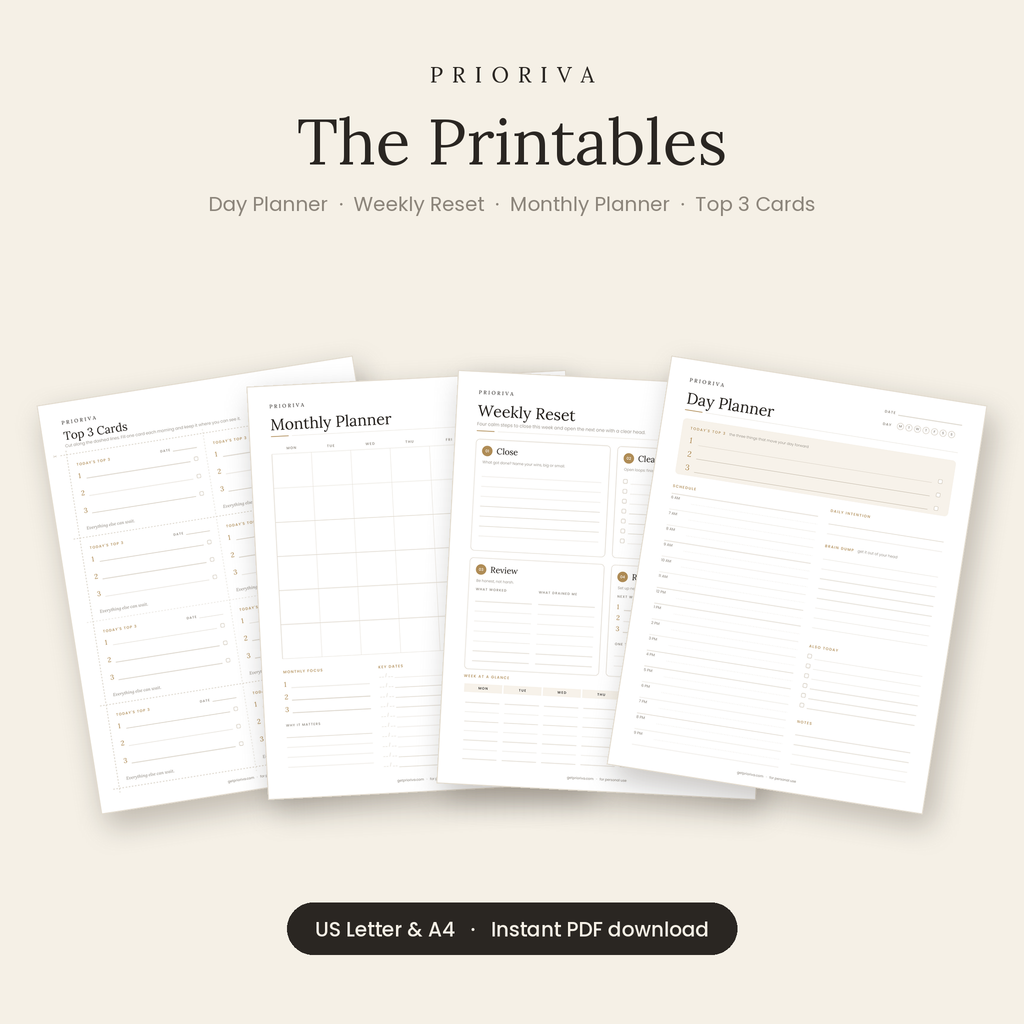 Prioriva Printables