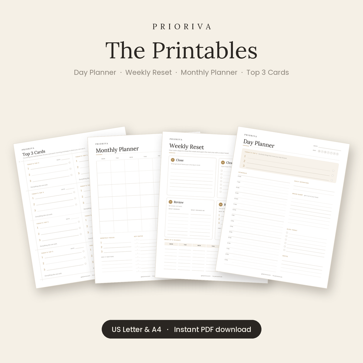 Prioriva Printables
