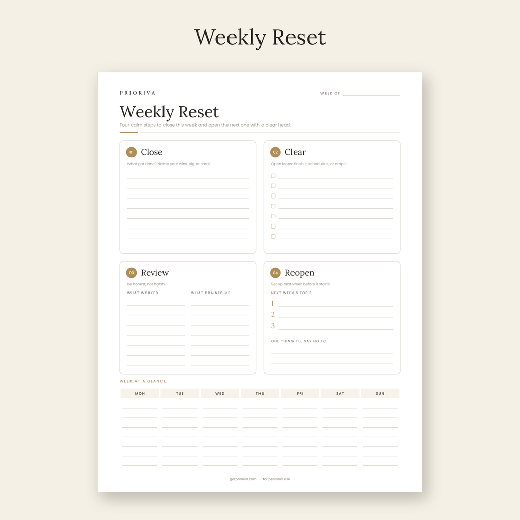 Prioriva Printables