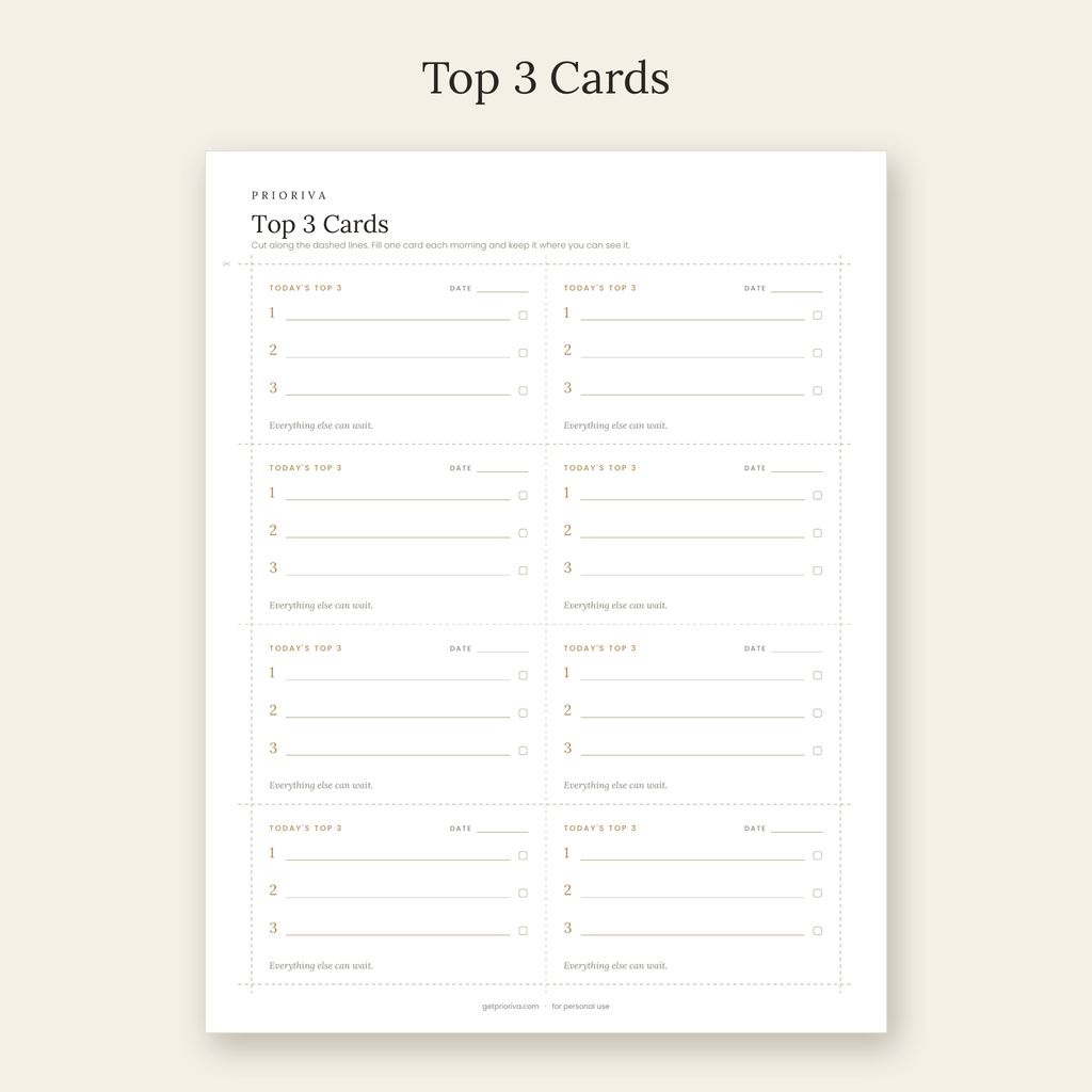 Prioriva Printables